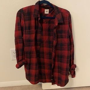 Buffalo Plaid Vans Button Down